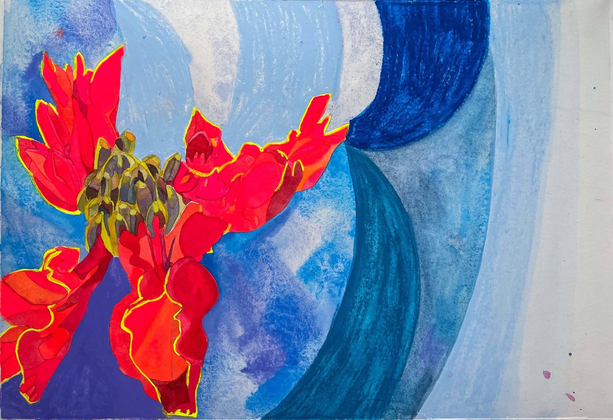 Detail from Kerry Hugins's artwork