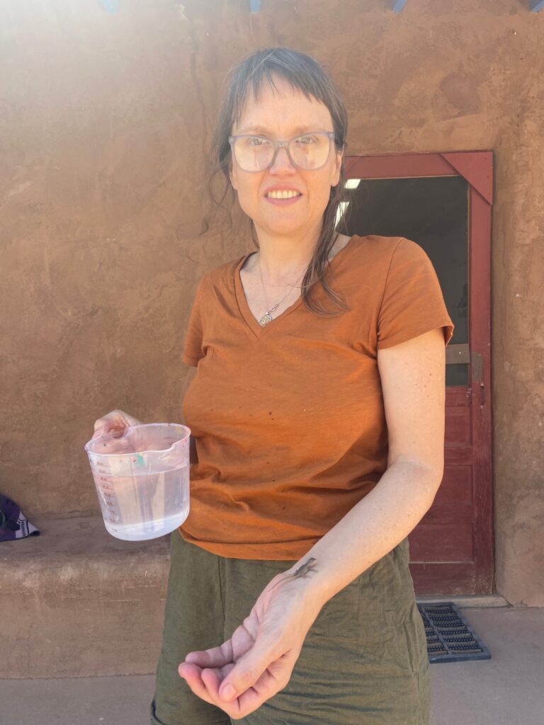 me watering a lizard